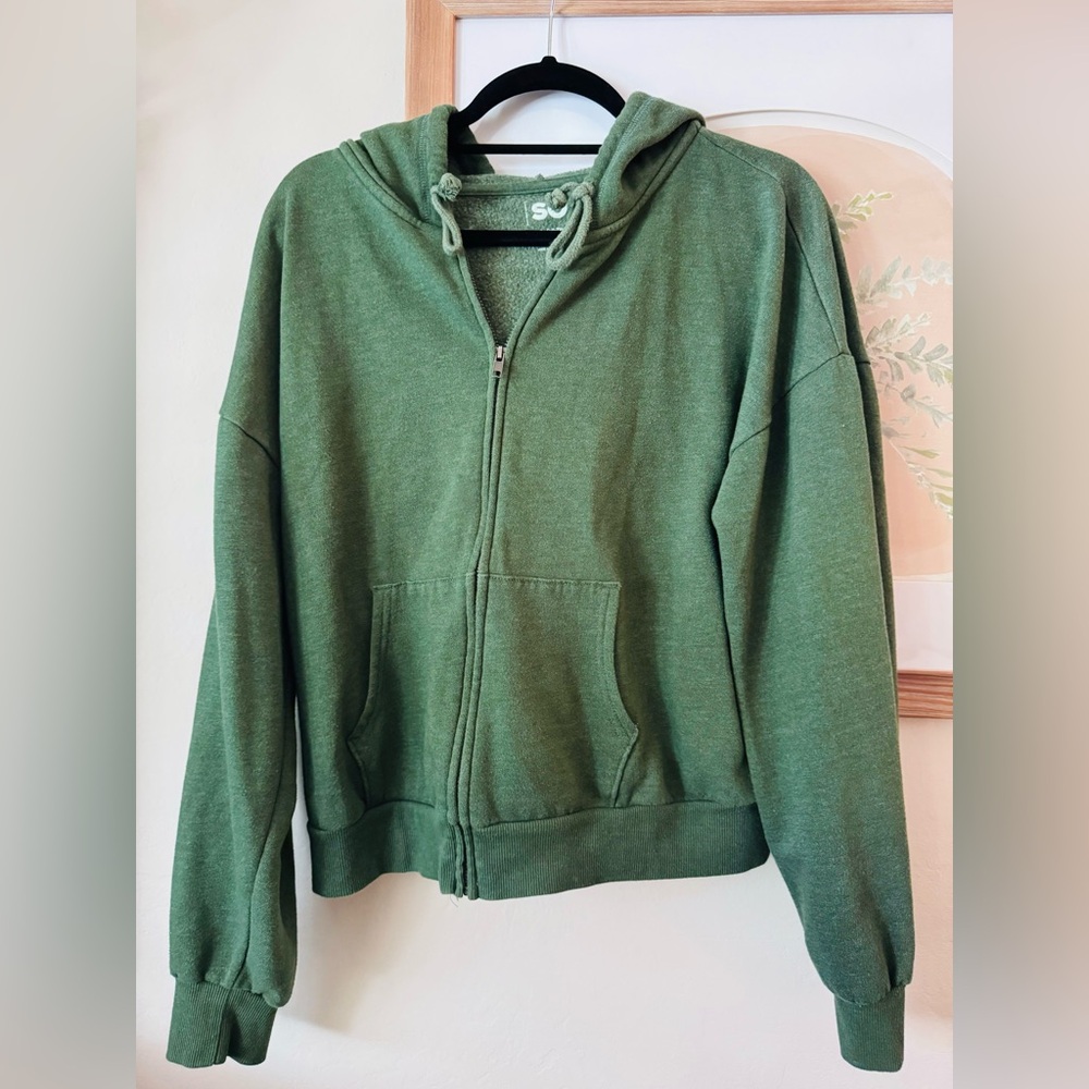 GUC-SO Brand-My Favorite Full Zip Hoodie-Size XL-Forest Green